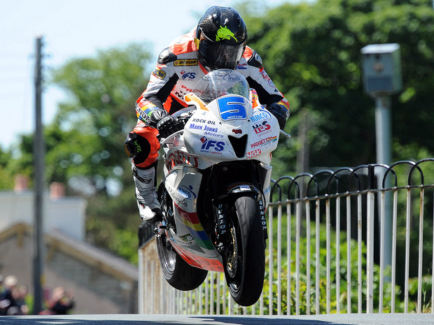 Bruce Anstey in action at the 2012 Isle of Man TT fuelled by Monster Energy